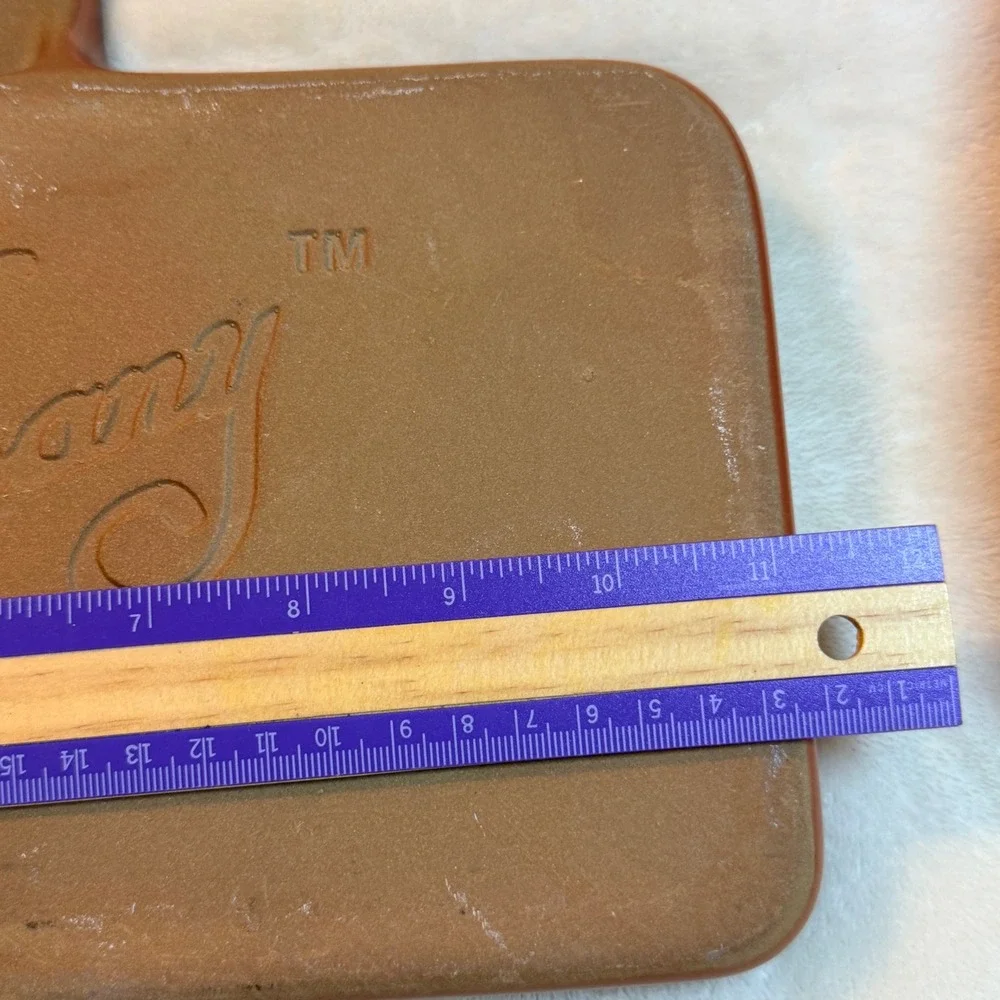 Country Company Terracotta Cornbread and Biscuit Baker Made in USA Glazed Clay